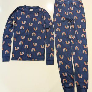 Hanna Andersson rainbow pajamas, Size 12, 100% organic cotton. Longsleeve.